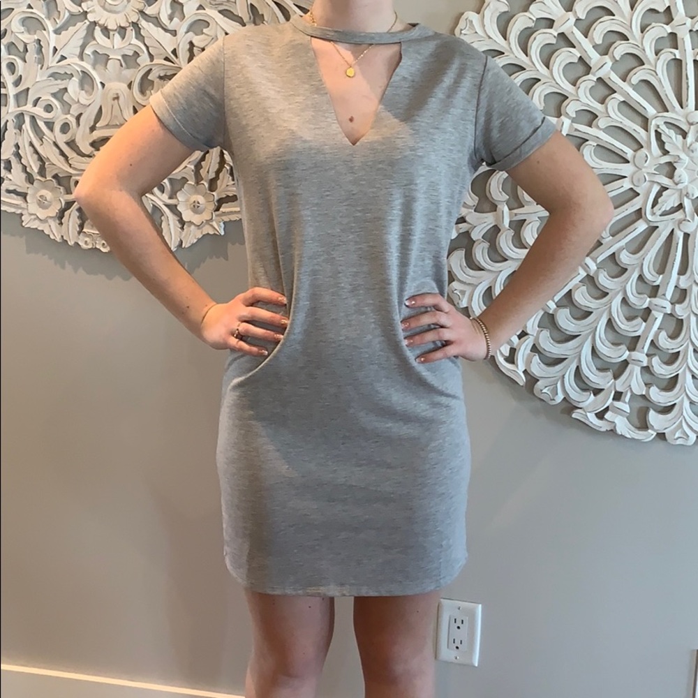 Derek Heart Grey Tshirt Dress
